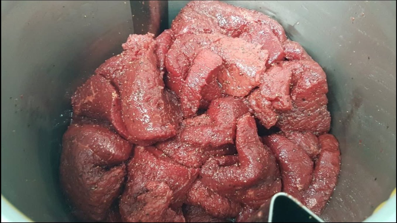 Morceaux de bœuf frais