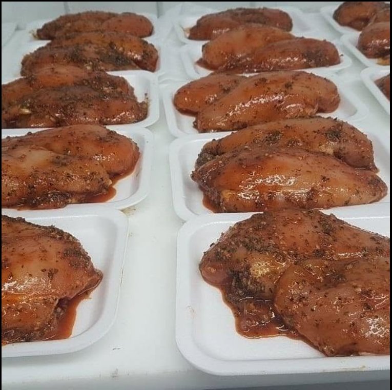 Poitrines de poulet marinées